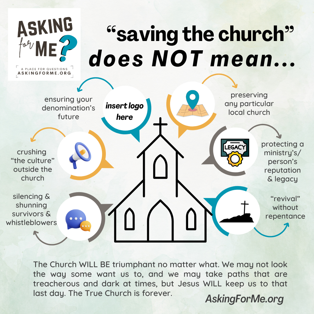 church in the center with message bubbles all around