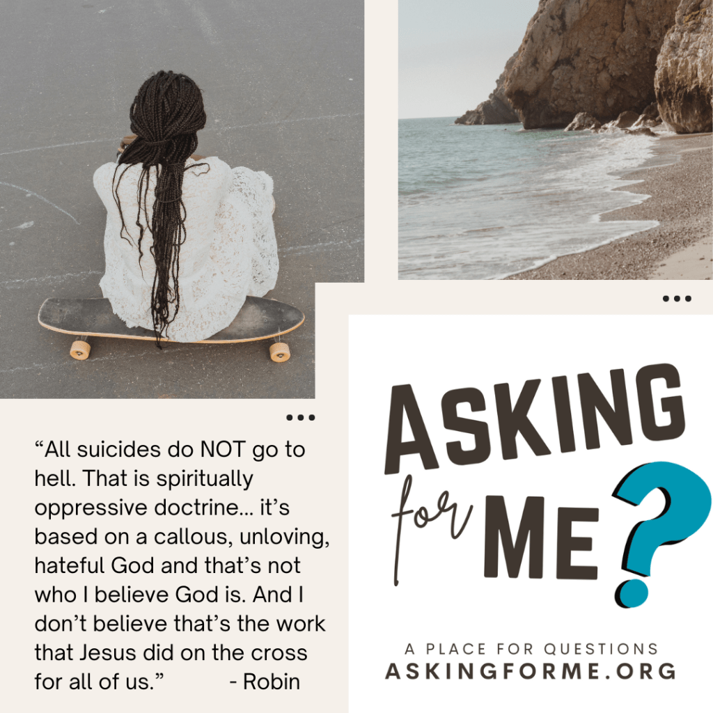 photo of woman sitting on beach photo of beach and sand with quote and Asking For Me Logo